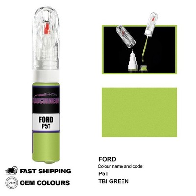 FÜR FORD TBI GRÜN P5T Touch Up Lackstift Pinsel Fix Kit Kratzer Chip Set