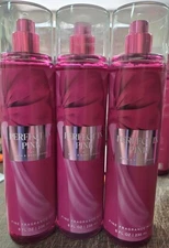 PERFECT IN PINK LOT OF 3 FRAGRANCE MIST BODY SPRAYS BATH AND BODY WORKS FULL SIZ