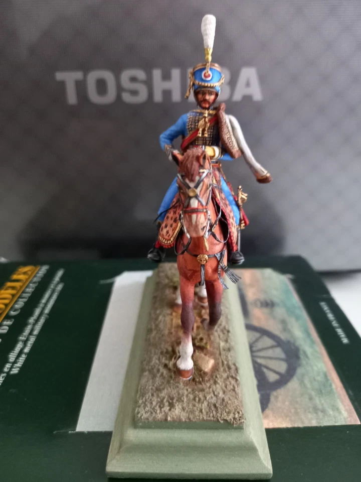 Historex 54mm peint officier du 5° rgt de hussards - Photo 2/4