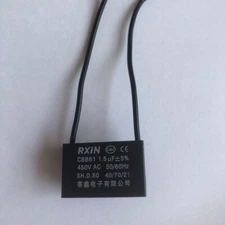 450V 1.5UF CBB61 Ceiling Fan Motor Running Capacitor 2 Wire 50/60 Hz