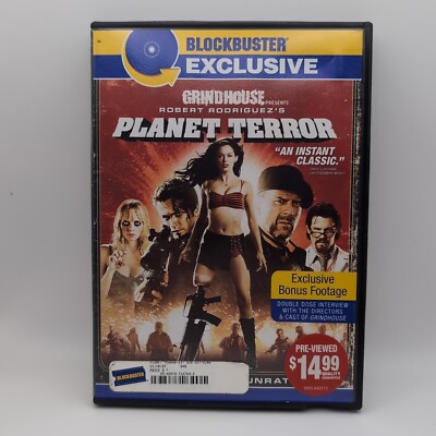 Planet Terror DVD 2007 Blockbuster Exclusive Extended Unrated Widescreen