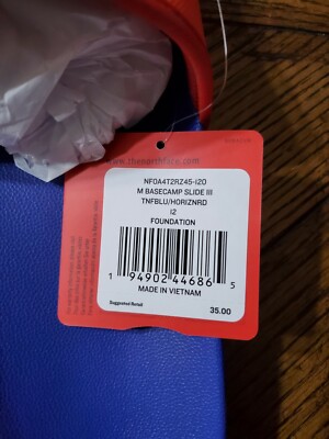 The North Face Men's Base Camp Slide III TNF Blue/Horizon Red 12