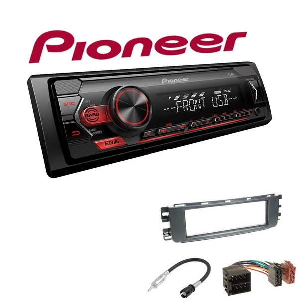 Pioneer 1-DIN Autoradio USB AUX Android Einbauset FüR Smart Forfour 2004-2006-image