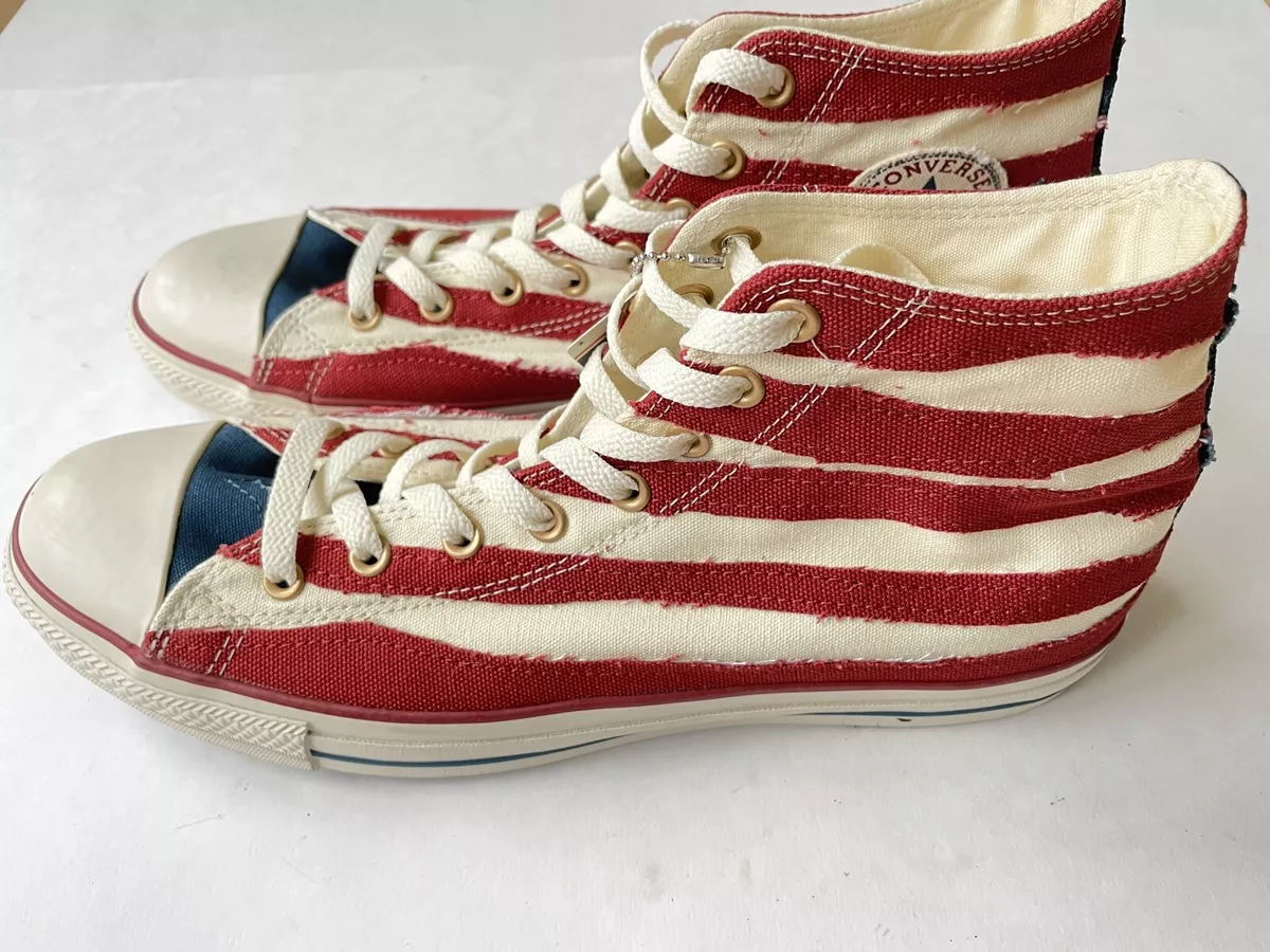 demonstratie Pardon condensor RARE Converse Chuck Taylor All Star American Flag Distressed Stars Stripes  Sz 13 | eBay