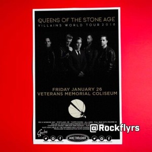 QUEENS OF THE STONE AGE 2018 Concert Promo 11x17 Street Poster. Portland OR