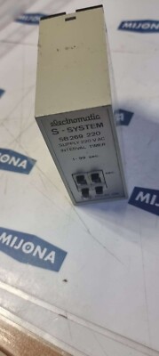 ELECTROMATIC S SYSTEM SB 269 220 SUPPLY 220VAC INTERVAL TIMER relay 1 - 99s