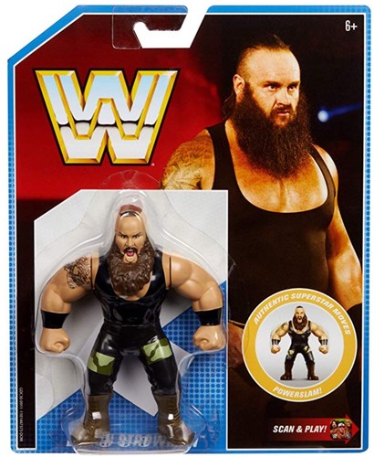 WWE BRAUN STROWMAN RETRO APP MATTEL SERIES 8 WREST...