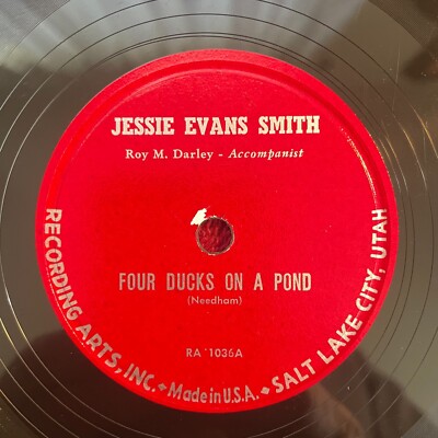 JESSIE EVANS SMITH Recording Arts Inc RA 1035 78rpm (Ballad, Organ)