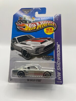Hot Wheels '68 Shelby GT500 Die-Cast Car - Red, 1:64 Scale, Showroom Series 245/250 - View #2