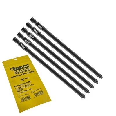 5x SabreCut PH2 Autofeed Screwdriver Bits for SENCO DuraSpin DS200 DS202 DS205