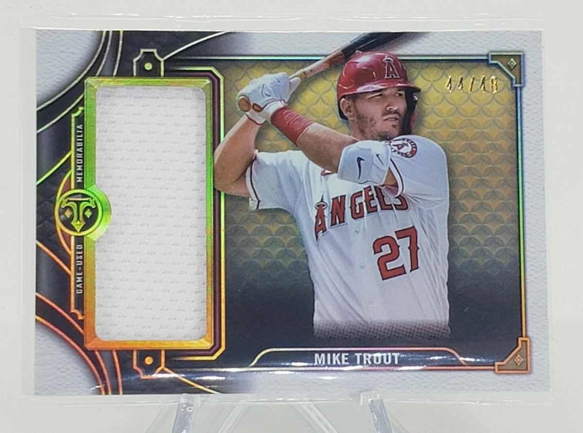 Mike trout game used jersey sales