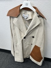 Loewe Jacket Cotton And Linen With Leather Details