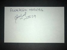 2007 ROCKIES: Franklin Morales, SIGNED 3x5 Card