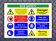 Construction Site Safety Signage - Plastic Sign - Building -  FREE POSTAGE, SS2