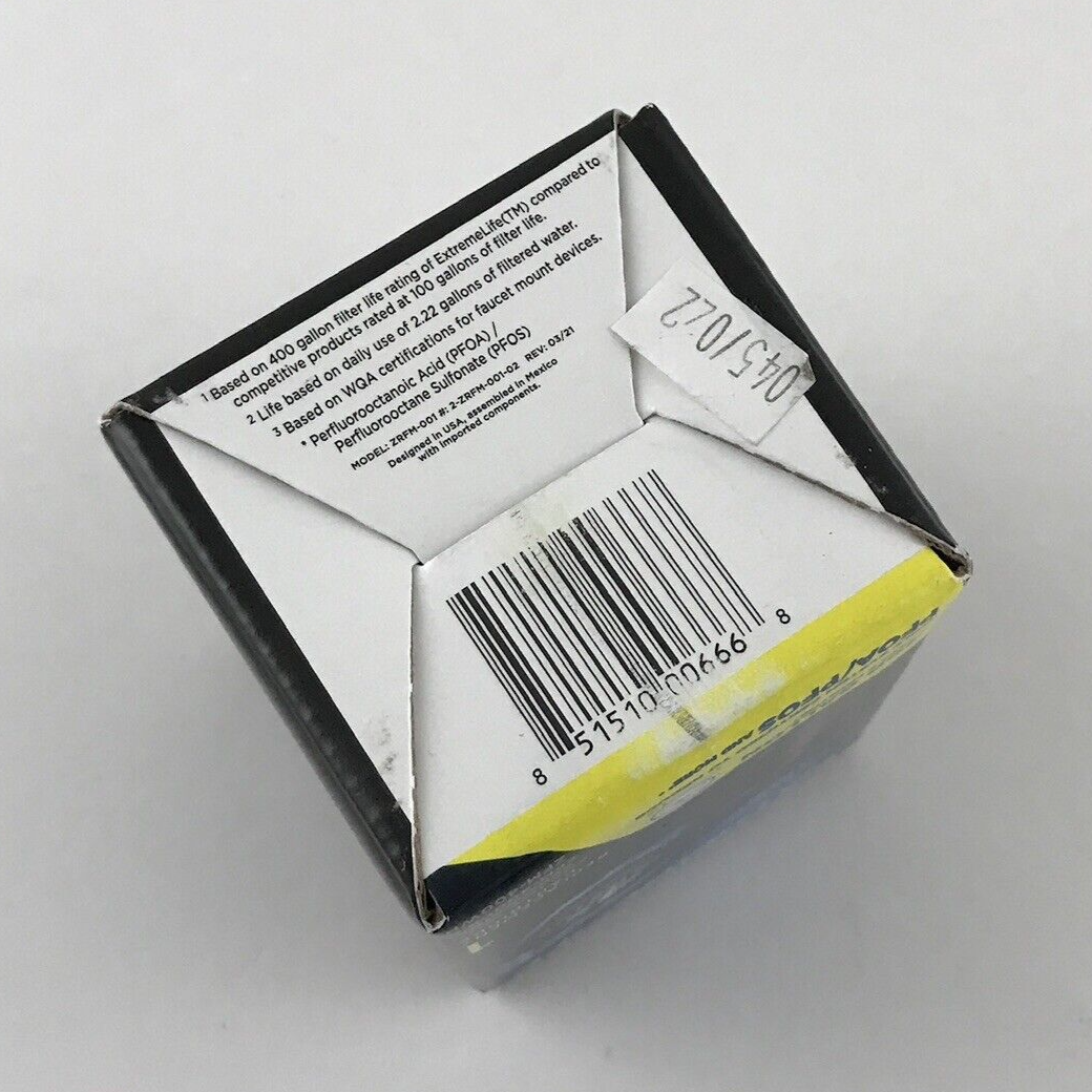 ZeroWater ExtremeLife Faucet Mount Replacement Cartridge ZRFM001 New