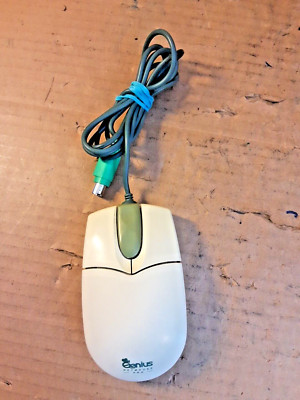 Vintage Genius Netmouse Pro Mech Ball Computer Maus PS/2 Prop Retro - 3 Tasten