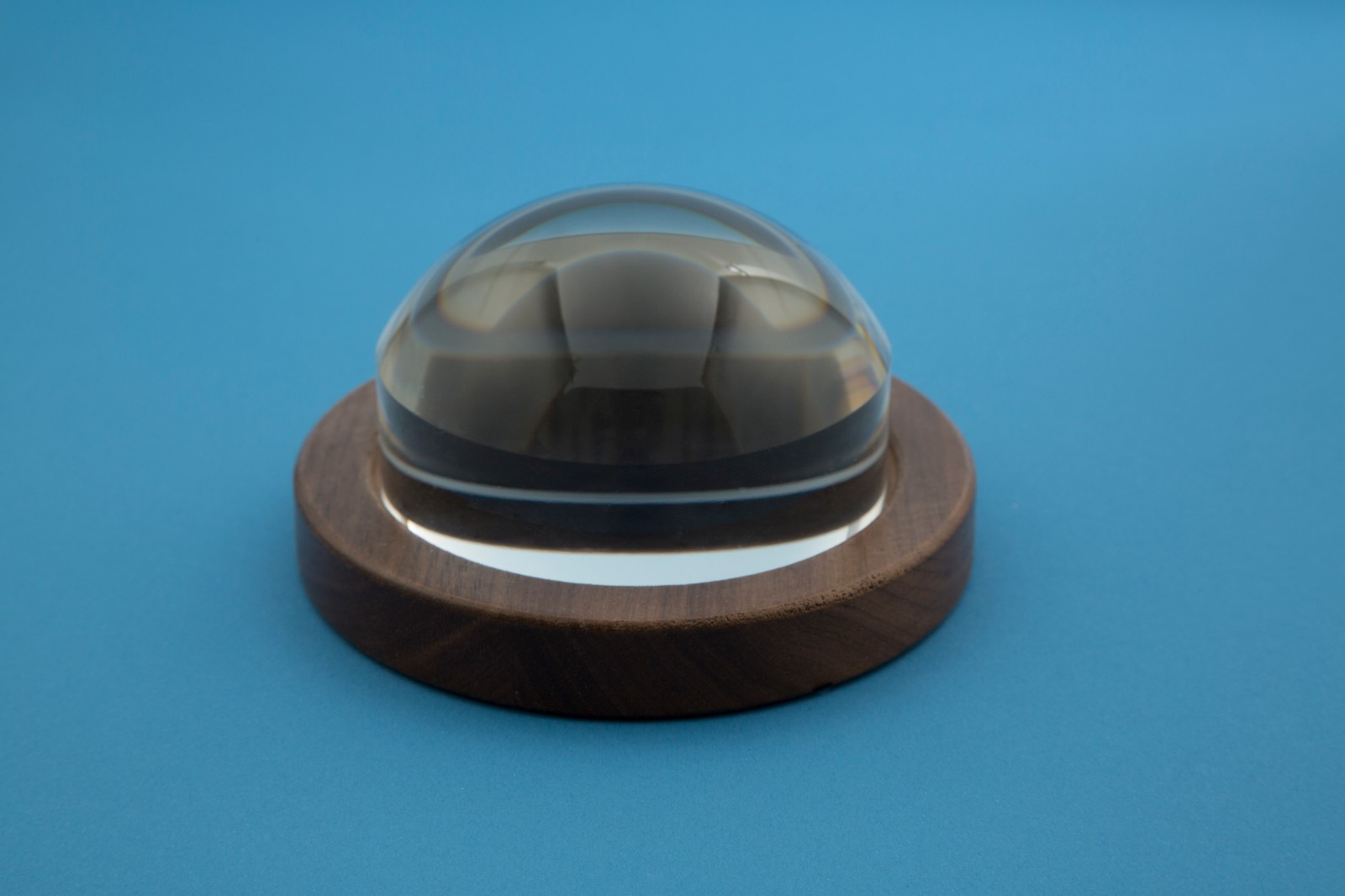 MAGNABRITE DOME MAGNIFIER 2.5 INCH, 4X WITH OAK OR WALNUT WOOD BASE eBay