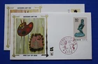 Japan (1405-1406) 1980 Modern Art VIII Zaso "Silk" FDCs