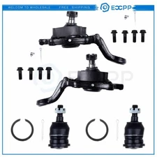 4pcs For Toyota Sequoia & Tundra Front Upper & Lower Ball Joints Suspension Kit