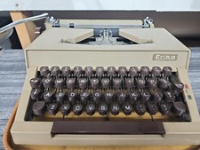 Erika German Typewriter, Storage Case, PARTS OR REPAIR Untested  Made In German thumbnail