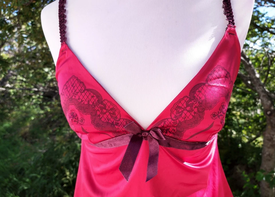 Sublime ensemble nuit rouge-prune Etam neuf taille 40 - Photo 2/4