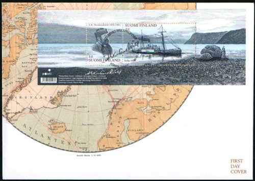 Finland FDC 2008, 125 Years since Nordenskiöld visited Greenland, Sheet, Mint