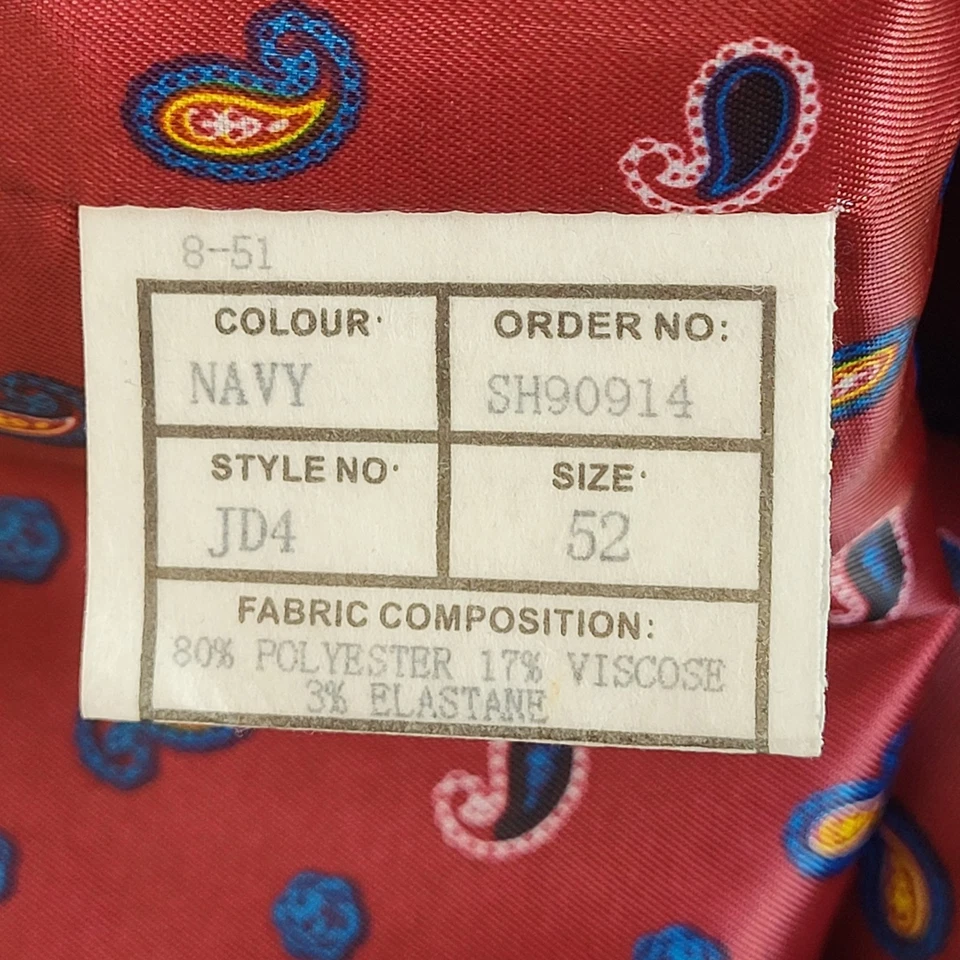 Marc Darcy Waistcoat Blue Smart Formal 2 Pocket Men's Uk 3XL 52" - Image 4 of 4