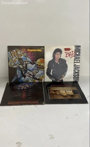 Lot of Vintage Vinyl Record Albums, Michael Jackson, Captain Sky, SFB