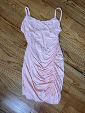 Lovers  Friends Pink Ruched Slip Dress M