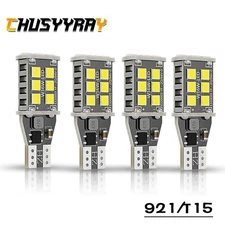4 Pack 912 921 T15 LED Bulbs For Backup Reverse Lights 6500K White High Powe