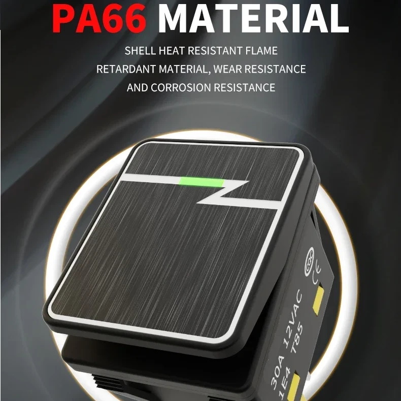 NOVO Interruptor Balancim Resistente 30A 4 Pinos IP65 Alumínio Iluminado Equipamento Industrial - Imagem 4 de 4