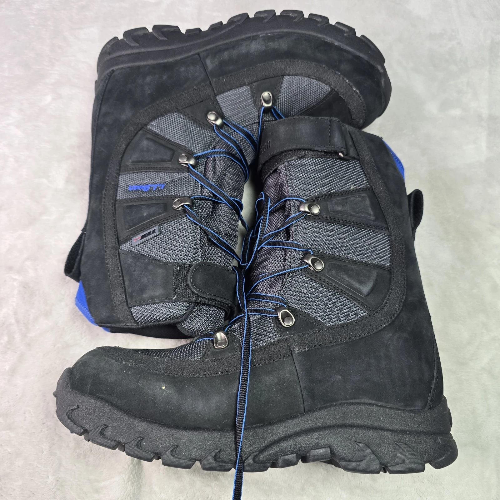 LL BEAN Boots Hiking Snow Winter Mens Sz 9 Med Black Dri-Lex Primaloft Tek 2.5