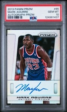 Mark Aguirre PSA 10 2013-14 Panini Prizm /25 Silver Auto Autograph #65 Pop 2