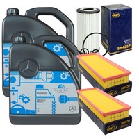 SCT Inspektionspaket 10L MB 5W-40 229.5 FüR Mercedes W211 E 240 W212 R230 500 55
