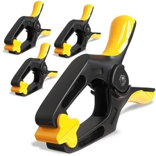 4 Pack 6 Inch Heavy Duty Spring Clamps Large Plastic Clamps for Backdrop Art