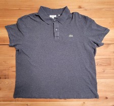 Lacoste slim fit polo Men's FR8 US 3XL Gray Polo 3/4 Sleeve