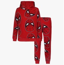 Marvel Spider-Man 2 Piece Red Hoodie and Pant Sets for Kids SIZE: 4 , RED/BLK