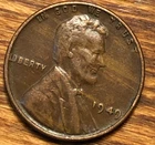 1949 Lincoln Wheat Cent Streaky Woody Improper Alloy Mix Error Unique Eye Appeal
