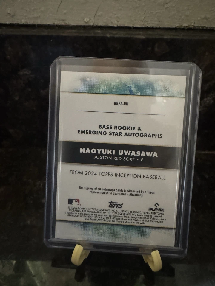 2024 Topps Inception - Base RC Naoyuki Uwasawa #BRES-NU Inception /1 (AU, RC) - Image 2 of 2