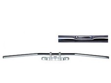 Manubrio IN Acciaio Trascinamento Lungo Cromo 25,4mm per Suzuki Ls 650 Savage Di