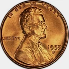 1955 S Lincoln Wheat Cent 1C MS RD