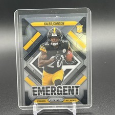2025 Panini Prizm KALEB JOHNSON Rookie RC Emergent Insert Steelers NFL 