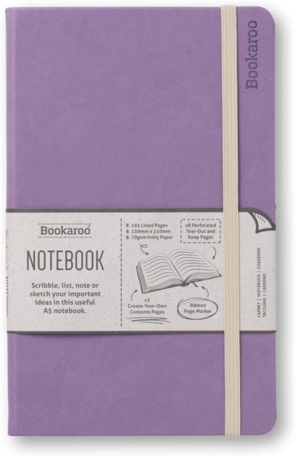 Bookaroo Notebook (A5) Journal - Aubergine (Paperback Book)
