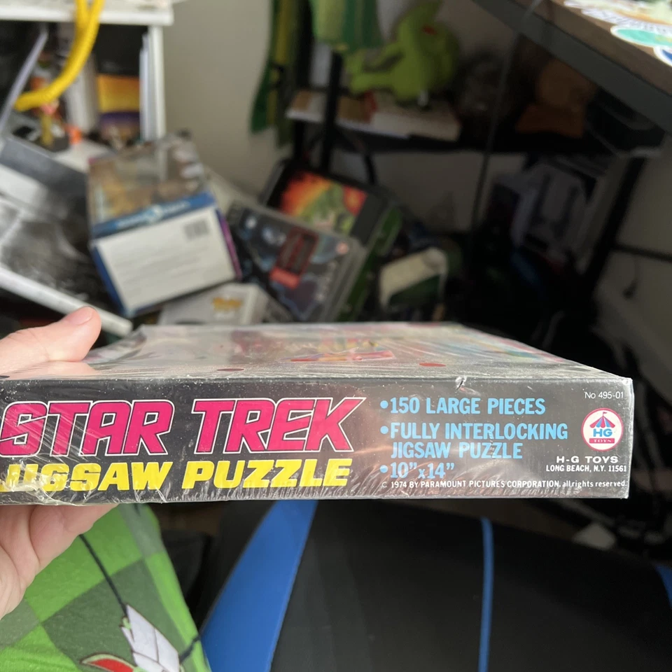 ANTIGUO COMPLETO H.G. JUGUETES 1974 STAR TREK CAPT KIRK SPOCK 150 PIEZAS ROMPECABEZAS Foto 2 de 4