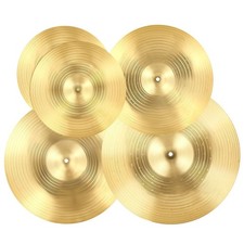 16in Crash Alloy Cymbal Pack 14in Hi-Hat 18in Crash 20in Ride 4pc