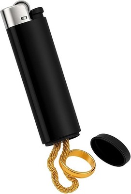 IN SELECT Lighter Diversion Safe Stash, Hidden Storage Compartment Black 