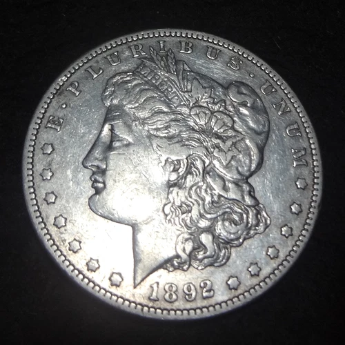 1892-S Morgan Silver Dollar - Solid XF details from the San Francisco mint