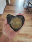 Civil War Brass Virginia State Seal Breast / Shoulder Plate or Horse Martingale