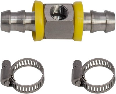#ad GlowShift 1 2” Fuel Line Pressure Barbed Push Lock Stainless Steel $26.84