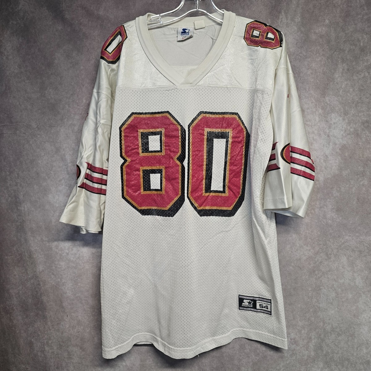 90's STARTER NFL SF49ers ＃80 RICE Vtg 90s Starter San Francisco 49ers Mens Jersey Jerry Rice